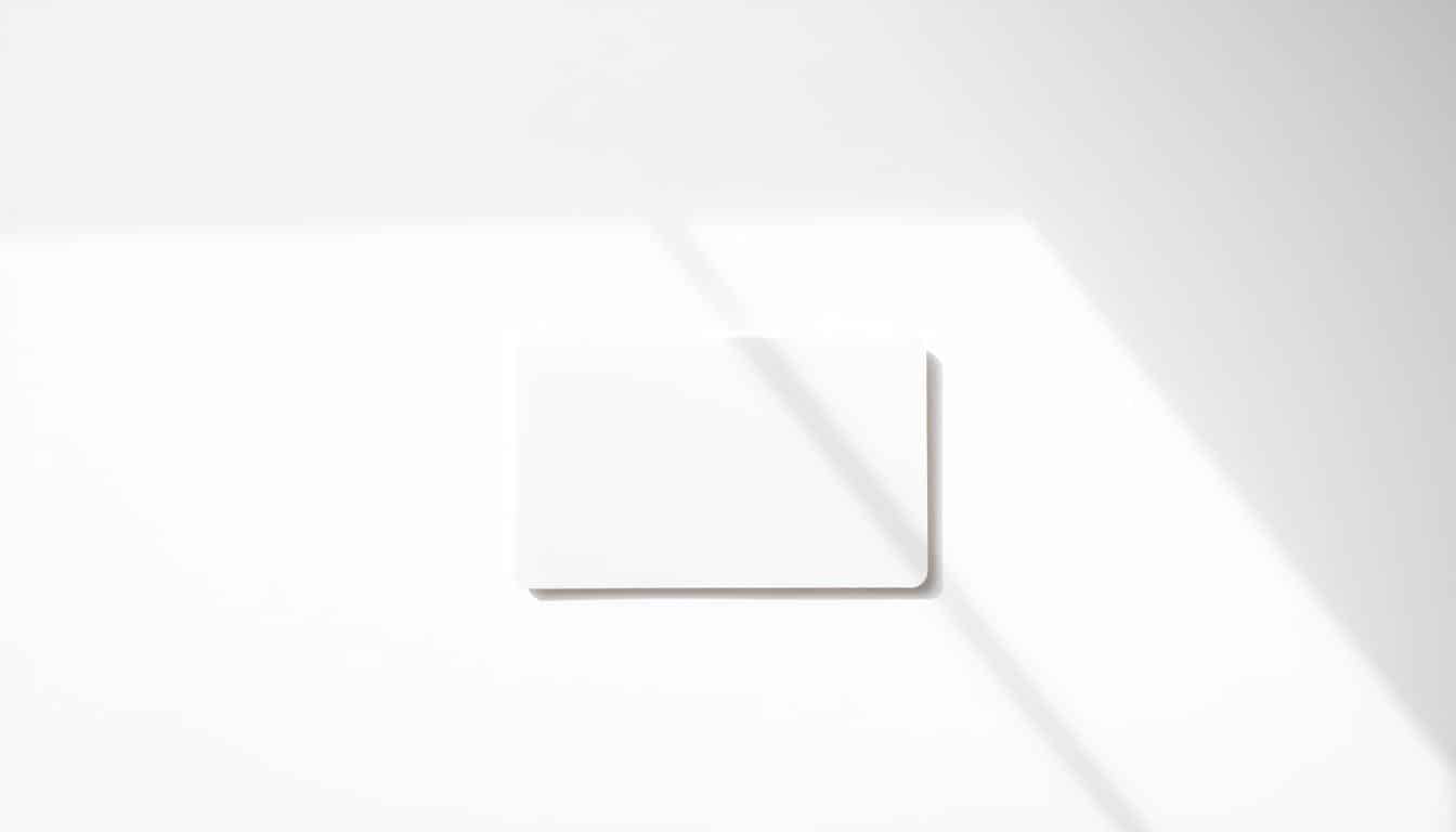 A simple, elegant white card resting on a neutral-toned surface. The card is positioned in the center, with a soft, natural lighting illuminating its crisp, minimalist design. The background is a soft, muted palette, allowing the card to take center stage. The scene conveys a sense of organization, focus, and attention to detail - perfect for illustrating the section on "Make a separate account and card so you stay on track". A simple, elegant white card resting on a neutral-toned surface. The card is positioned in the center, with a soft, natural lighting illuminating its crisp, minimalist design. The background is a soft, muted palette, allowing the card to take center stage. The scene conveys a sense of organization, focus, and attention to detail - perfect for illustrating the section on "Make a separate account and card so you stay on track".